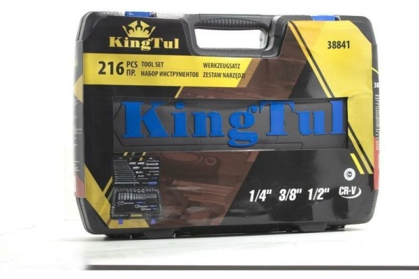 Набор инструментов KINGTUL 216пр. 1/4", 3/8", 1/2" (6гр.) KT-38841 50523