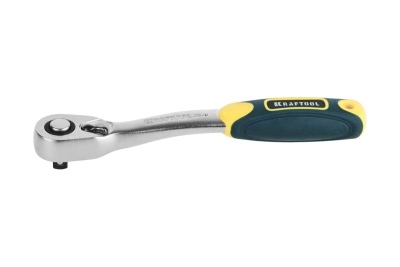 Изогнутая трещотка для торцовых головок 3/8, Сr-V, 72 зубца Kraftool PRO 27795-3/8_z02
