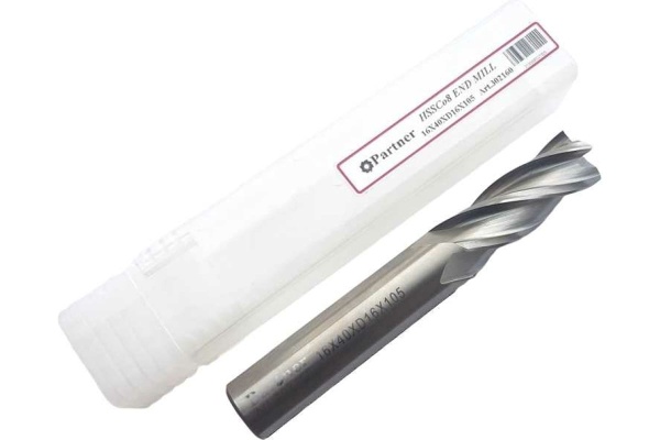 Фреза концевая Серия 302 (16х40х105 мм; HSSЕ; 4-х перая; хв-к 16 мм) Partner 302160