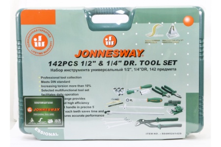 Универсальный набор инструмента 1/4, 1/2DR Jonnesway S04H524142S 46100