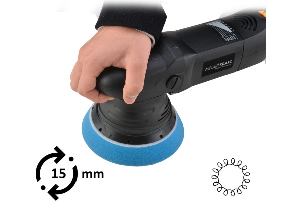 Электрическая полировальная машина WIEDERKRAFT ротор-орбитальная WDK-Stinger15
