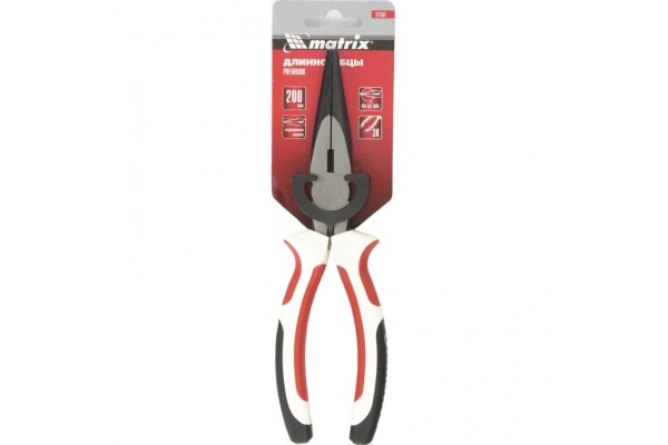 Прямые длинногубцы MATRIX Premium 200 мм 17187