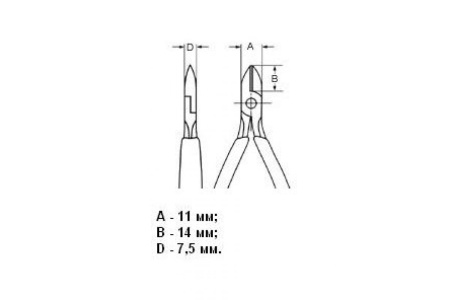 Бокорезы для электроники Knipex KN-7702115ESD