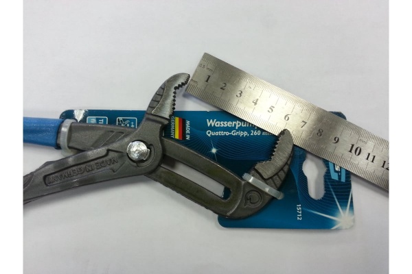 Переставные клещи 260мм, быстрозажимной механизм GROSS Quattro-Gripp 15712
