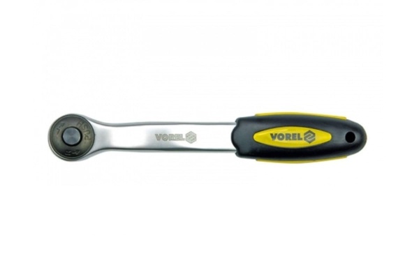 Трещотка VOREL с изогнутыми ручками, 1/4", 72 зубца CrV 53571