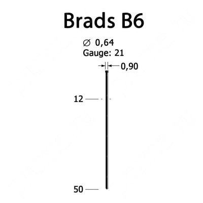 B6.35 Шпилькозабивной пневмопистолет Brads B6/12-35 мм