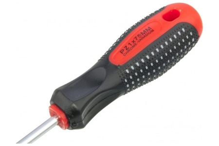 Отвертка MATRIX Fusion PZ1x75 мм, CrV, 3-х компонентная рукоятка anti slip 11401