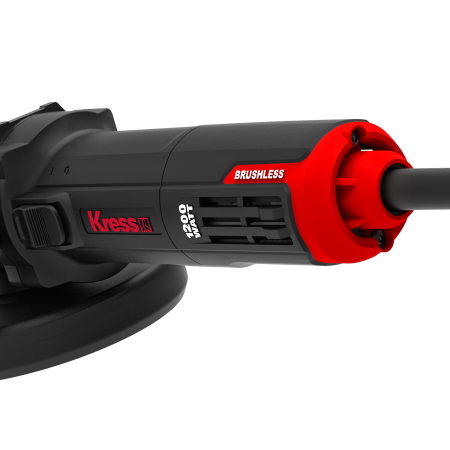Углошлифовальная машина бесщеточная KRESS KUS26, 1200Вт, 125мм, коробка