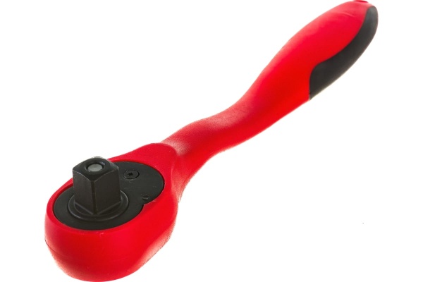 Рукоятка с храповым механизмом INTERTOOL на 72 зуба 1/2 изогнутая Cr-v, Professional HT-2109