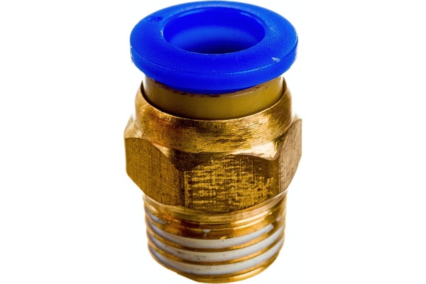 Фитинг цанговый прямой металлический 8 мм, M1/4 Pegas pneumatic 5202