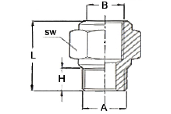 Переходник мама 3/8" - папа 3/8" (блистер) 1216/8 M3/8*F3/8 GAV 7020530