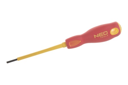 Шлицевая отвертка NEO Tools 2.5x75 мм 1000 В CrMo 04-051