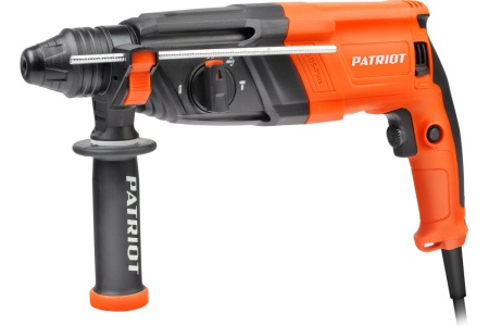 Перфоратор PATRIOT RH 263 SDS+, мощность 880 Вт, 2.9 Дж, 3 режима работы, макс.диаметр 26 мм, глубиномер, кейс 140301324