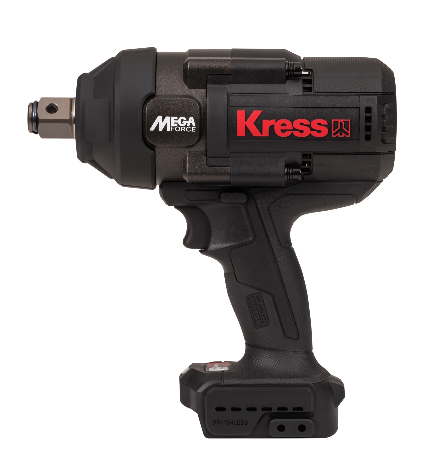 Гайковерт аккумуляторный бесщеточный KRESS KU35.91, 20В, 3/4", 1700 Нм, без АКБ и ЗУ, кейс