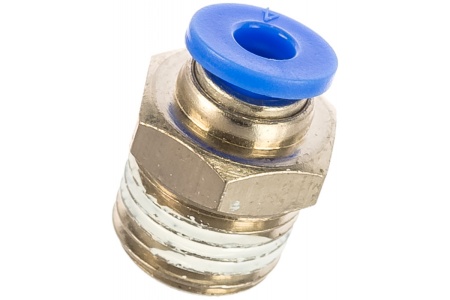 Фитинг для пластиковых трубок (4 мм; 1/4М) ROCKFORCE RF-SPC04-02