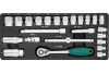 Набор торцевых головок 3/8"DR 6-22 мм Jonnesway S04H3125S