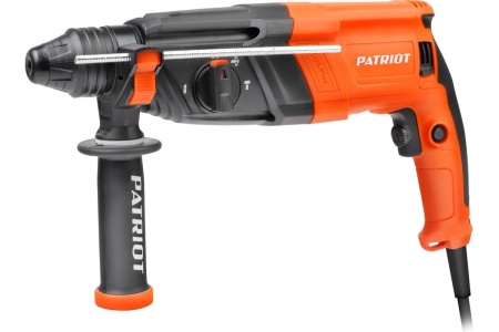 Перфоратор PATRIOT RH 243 SDS+, мощность 770 Вт, 2.6 Дж, 3 режима работы, макс.диаметр 24 мм, глубиномер, кейс 140301343