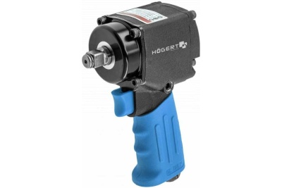 Пневматический ударный мини гайковерт HOEGERT TECHNIK ultra short, 1/2", 680nm, ultra short HT4R626