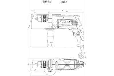 Ударная дрель Metabo SBE 650 600742850