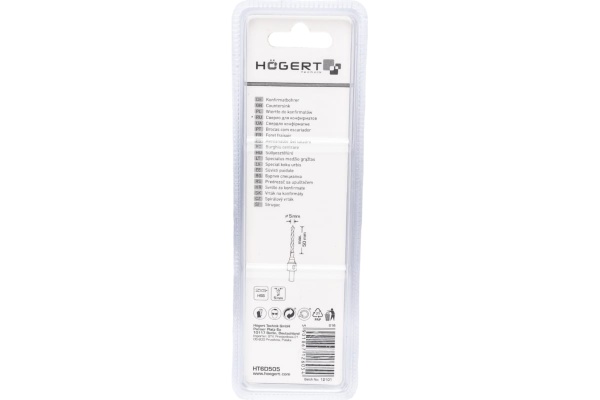 Сверло под конфирмат (5х90 мм; сталь HSS) HOEGERT TECHNIK HT6D505