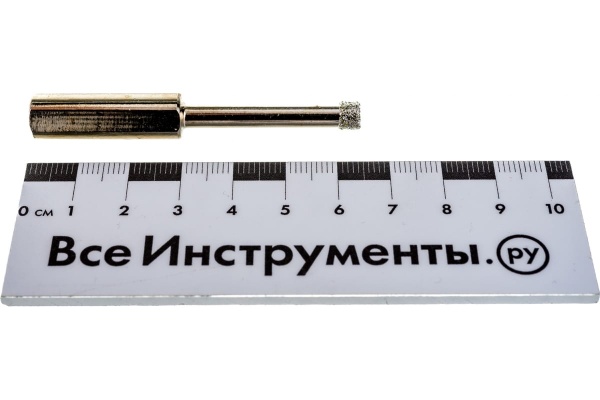 Сверло алмазное по керамограниту (2 шт; 6х67 мм; 3-гранный хвостовик) MATRIX 726063