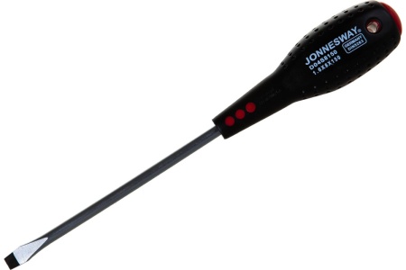 Шлицевая отвертка Jonnesway, FULL STAR SL 1,6х8х150, D04S8150, 280мм