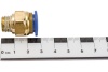 Фитинг цанговый прямой металлический 12 мм, наружная резьба 1/4" ARMA CF M1/4-12