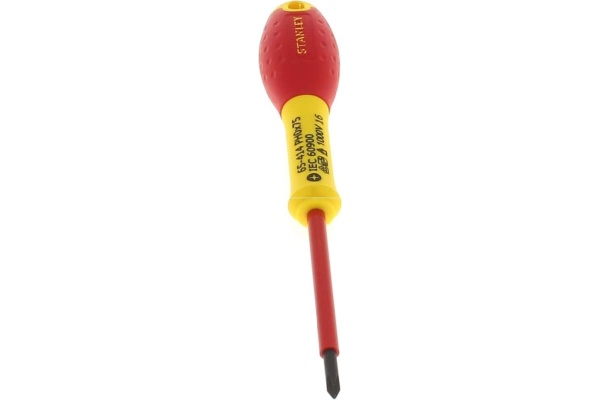 Диэлектрическая отвертка FATMAX 1000V PH0х75 мм Stanley 0-65-414