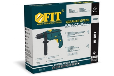 Ударная дрель FIT ID-551 80057