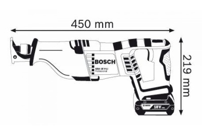Аккумуляторная сабельная пила Bosch GSA 18 V-LI 0.601.64J.00A