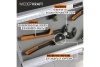 Переставные клещи WIEDERKRAFT c двухкомпонентной рукоятью, 250 мм, рабочий диапазон 0-42 мм WDK-WP250
