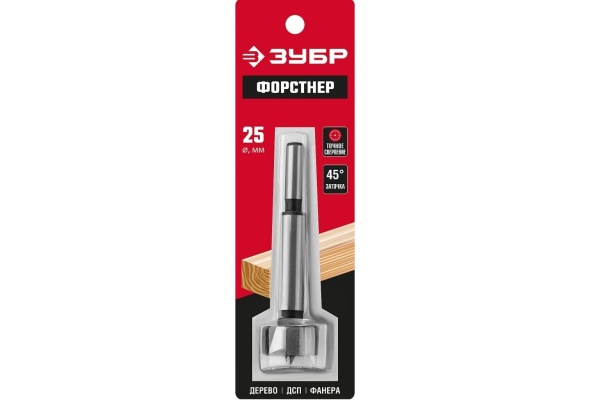 Cверло Форстнера ЗУБР по дереву 25x90 мм 2993-25_z01