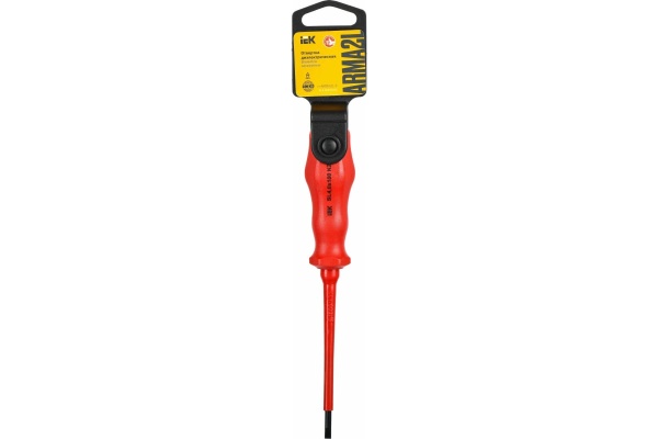 Диэлектрическая отвертка IEK ARMA2L 3 SL4,0x100 K2 A2L3-SC30-K2-SL-40-100
