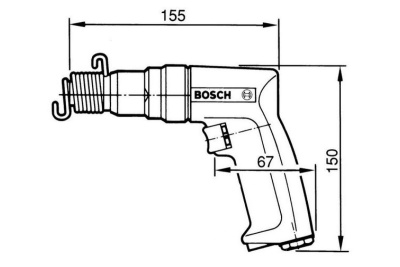 Пневматический отбойный молоток Bosch 0.607.560.501