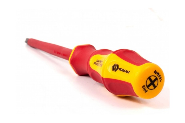 Отвертка диэлектрическая Ultra Grip PH-3 х 150 мм CR-V КОБАЛЬТ 646-515