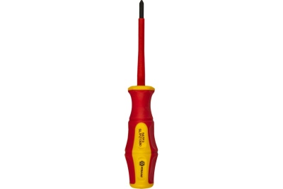 Диэлектрическая отвертка КОБАЛЬТ Ultra Grip FL/PZ-1x80 мм, CR-V, двухкомпонентная рукоятка 799-727