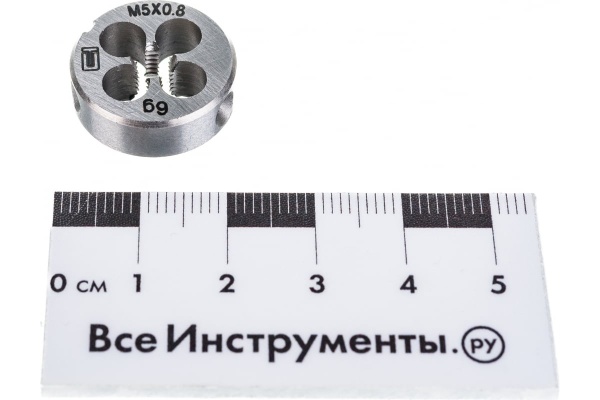 Плашка М5 х 0,8 мм СИБРТЕХ 77013