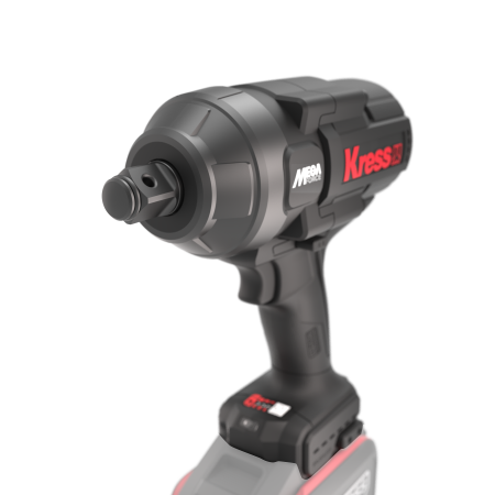 Гайковерт аккумуляторный бесщеточный KRESS KU35.91, 20В, 3/4", 1700 Нм, без АКБ и ЗУ, кейс