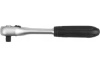 Трещотка YATO прямая, пластиковая ручка, 1/4", 146 мм, 72 зуба YT-0307