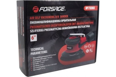 Пневмошлифовальная орбитальная машинка Forsage F-RP7336S 50343