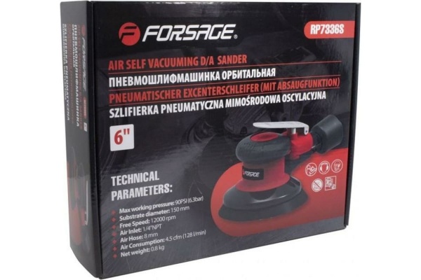 Пневмошлифовальная орбитальная машинка Forsage F-RP7336S 50343