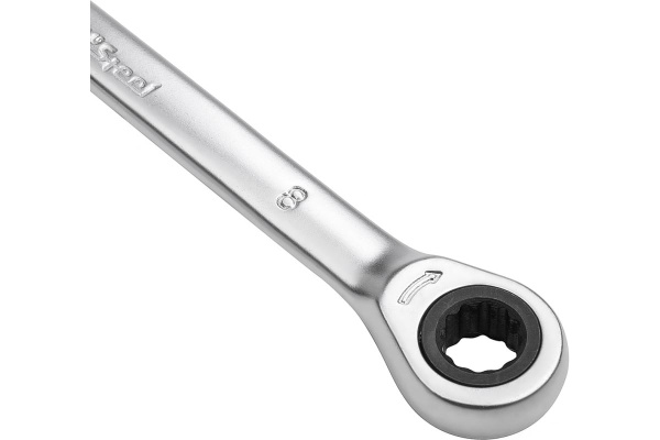 Комбинированный ключ с трещоткой 8мм AV Steel  AV-315008
