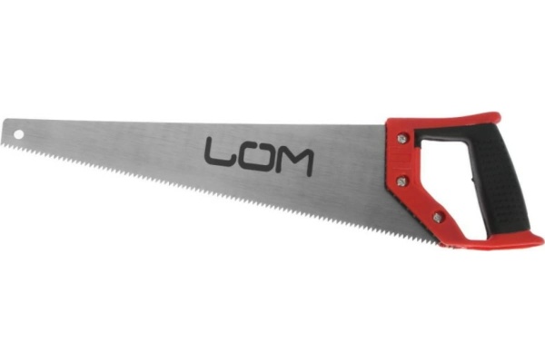 Ножовка по дереву LOM закаленный зуб, 7-8 TPI, 400 мм 1818195
