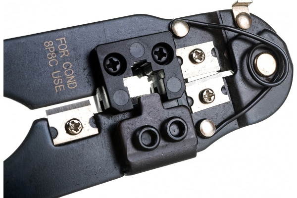 Кримпер ТУНДРА для обжима компьютерных клемм RJ-45 8P, горизонтальный обжим 4476070