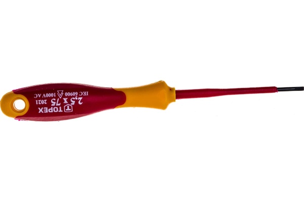 Шлицевая отвертка TOPEX 1000 В 39D470