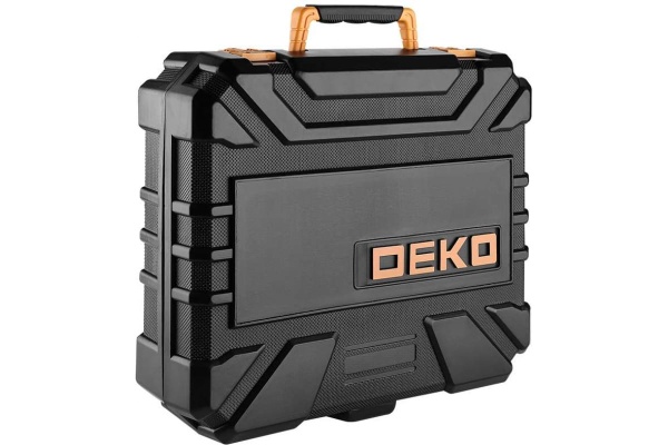Аккумуляторная отвертка DEKO DKS4FU-Li в кейсе, набор инструментов 112 предметов 063-4153