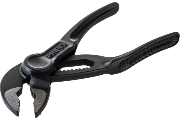 Переставные клещи Knipex Cobra XS, 28 мм (1"), 100 мм, серые, KN-8700100BK