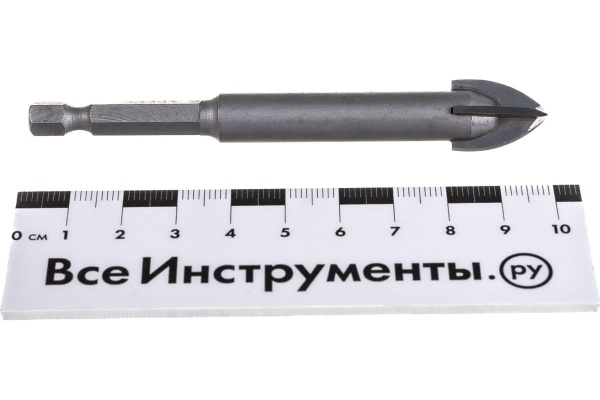 Сверло по стеклу и кафелю ЗУБР Профессионал 4-х резцовый, 14 мм, шестигранный хвостовик 29845-14_z01