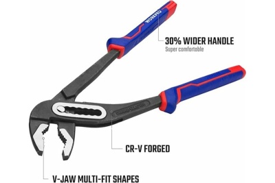 Переставные клещи WORKPRO 250 мм, 10 дюймов, CR-V WP231028