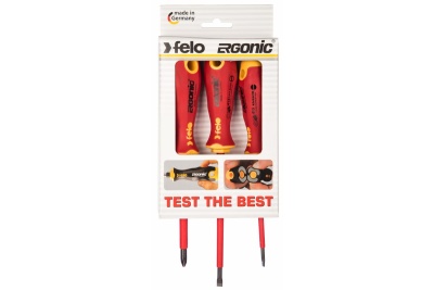 Набор диэлектрических отверток 3 шт. Felo Ergonic 41393194